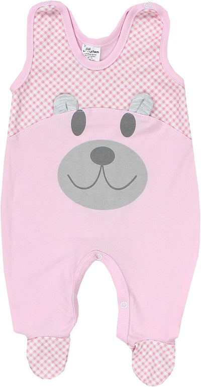 TupTam Baby Bekleidungsset Erstausstattung Mädchen Jungen 7 teilig 62 Bärchen / Rosa, 62 Bärchen / R