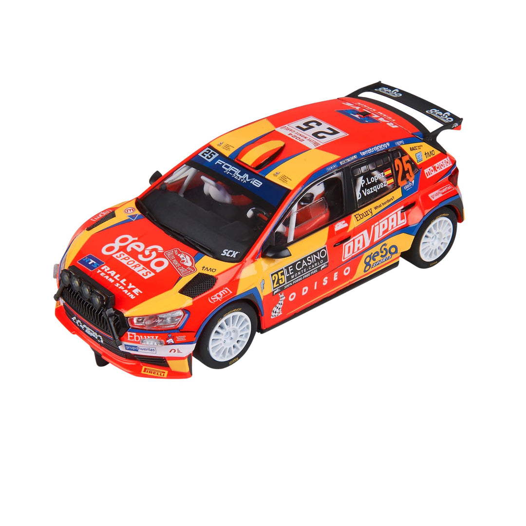 SCALEXTRIC - Klassisches Rennfahrzeug - Slotauto - Massstab 1:32 (Skoda Fabia WRC2 - Pepe López) Sko