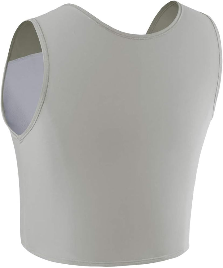 XUJI Transgender FTM Trans Atmungsaktive Halb Brust binder S T1-grau, S T1-grau