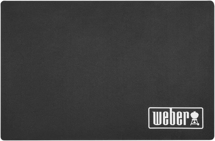 Weber Grillmatte - Gross (180 x 100cm), schützt Terasse/Balkon & 6415 Small 7-1/2-Inch-by-5-inch Alu