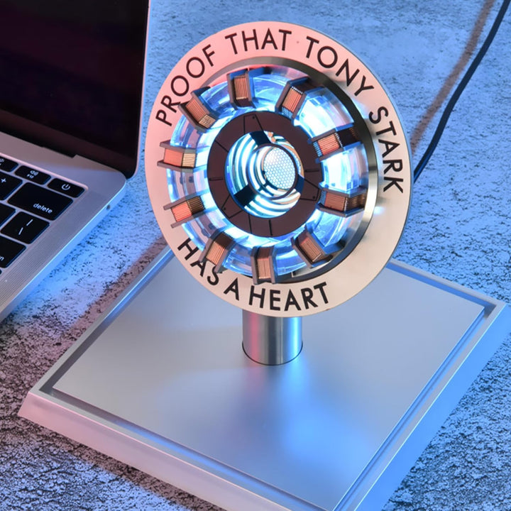 1:1 Iron Man Arc Reactor MK2 DIY USB Finished Product, Vibration Sensor, LED Light, USB Interface, N