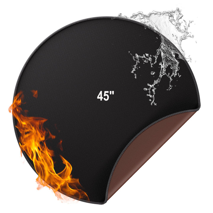 Feuerfeste Matte Feuerstelle Unterlage 2315°C Feuerschutzmatte Hitzeschutzmatte 114cm BBQ Grills Mat