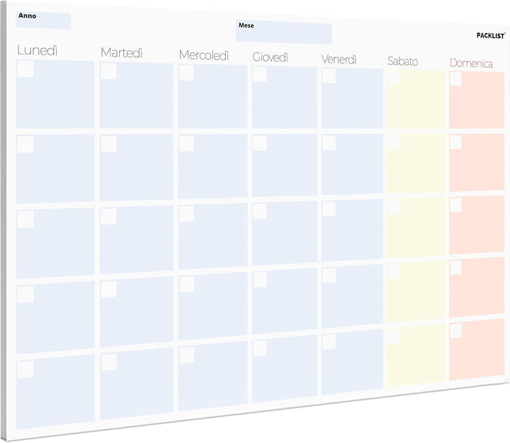 Planner Settimanale + Mensile Scrivania - Due Planning da Tavolo A4, Agenda Settimanale - Mensile -