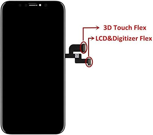 Hoonyer Display für iPhone X mit 3D-Touch und Ersatzbildschirm-Reparatur-Kit (iPhone X LCD Display),