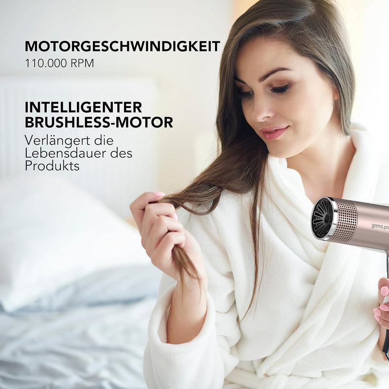 Gama Italy Professional Professioneller Haartrockner iQ1 Perfetto - Oxy-Active Technologie, Auto-Cle