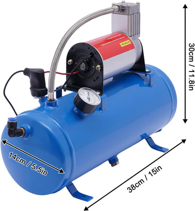 Kompressor, Luftkompressor Werkstatt, fahrbar, DC 12V, Induktionsmotor, Flüster Silent Druckluft lei