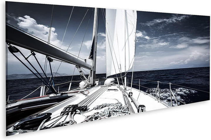islandburner Bild auf Leinwand Luxus Segelboot Im Meer Am Abend Bilder Wandbilder Poster Leinwand 12