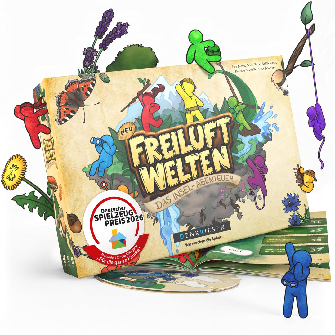 DENKRIESEN Freiluftwelten – Das Insel-Abenteuer | Kreatives Abenteuerspiel für drinnen & draussen |