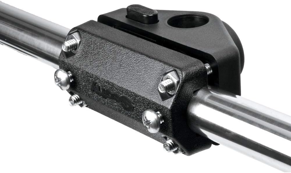 Scotty #242 Schienenhalterung Adapter für Seitendeckmontage Schwarz, Schwarz