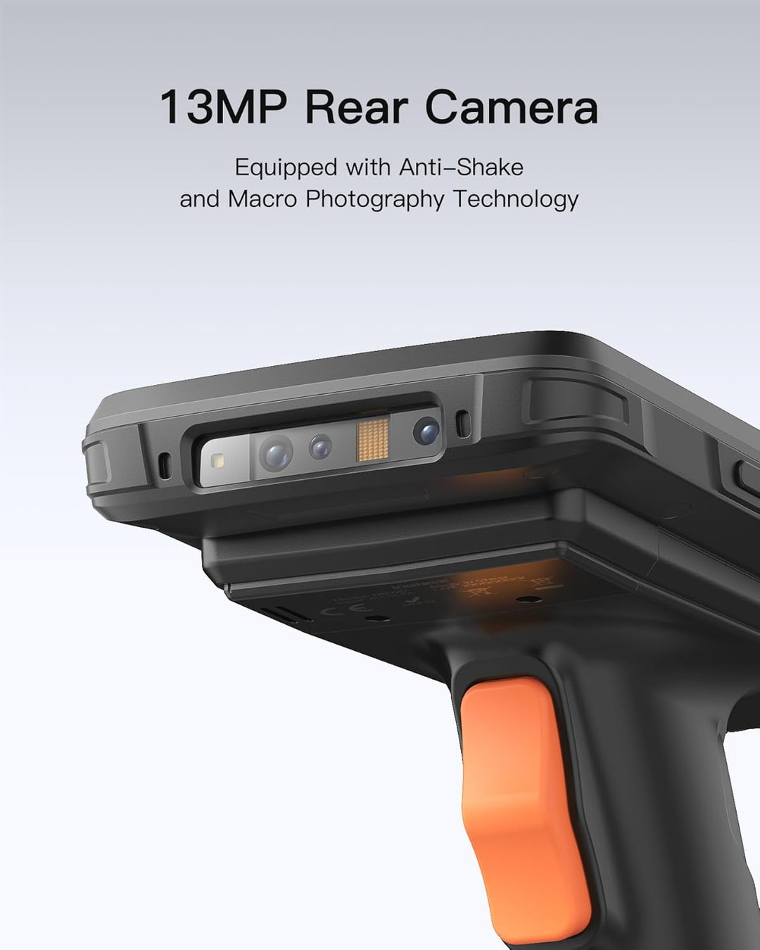 Inateck Android 12 Barcode Scanner PDA, 6" Full-Touchscreen, Mobiler Computer Handheld, 1D/2D/QR, Ze