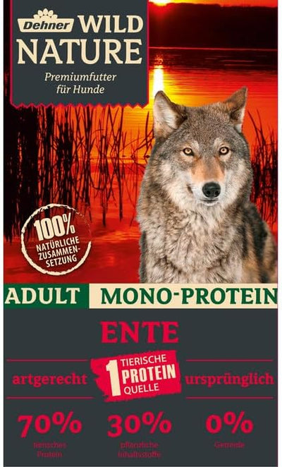 Dehner Wild Nature Hundefutter Mono Protein, Trockenfutter getreidefrei / zuckerfrei, für ausgewachs