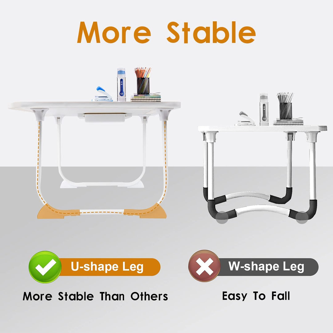 Amaredom Laptop-Bett-Schreibtisch-Tablett, Betttisch, faltbarer, tragbarer Schossschreibtisch, Noteb