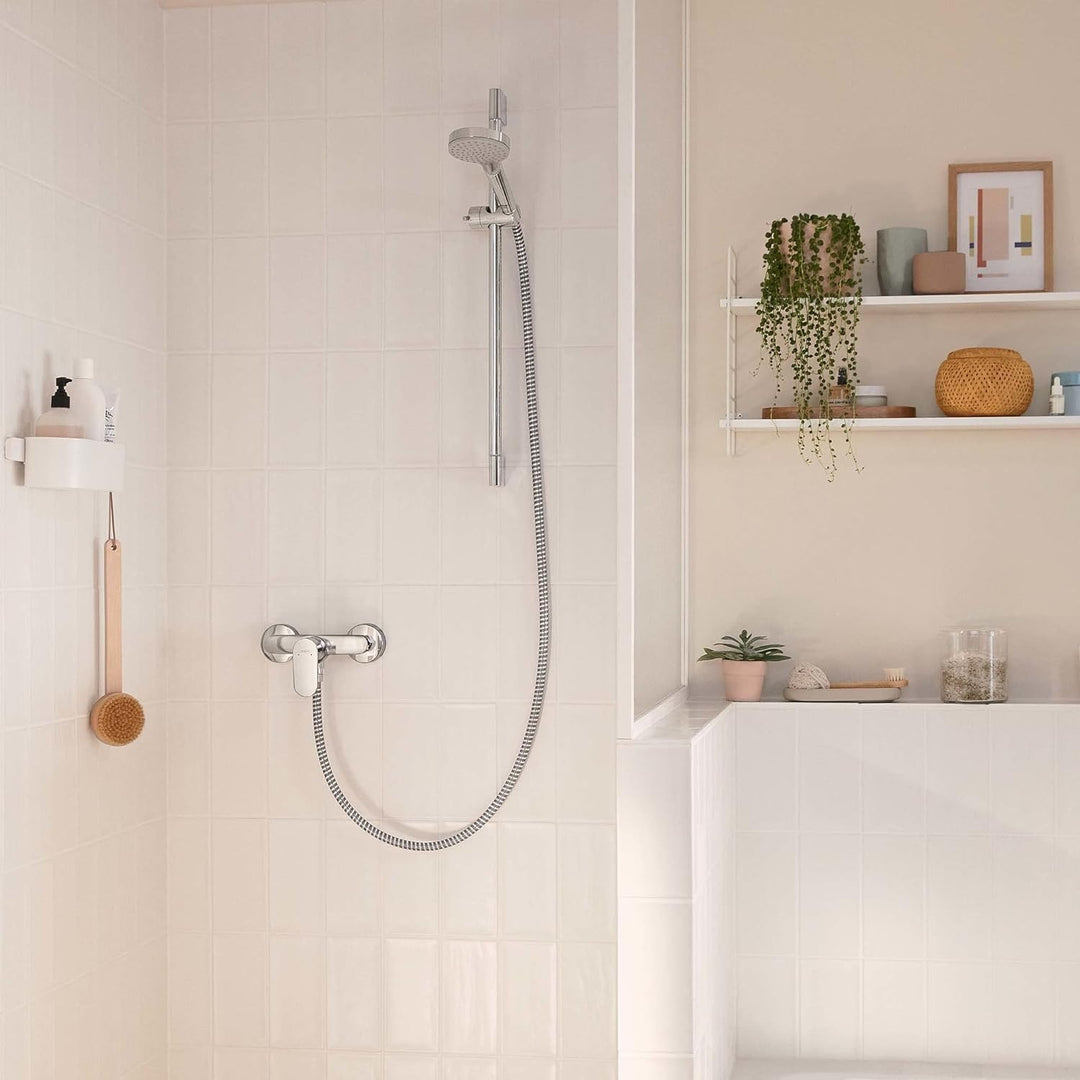 hansgrohe Duscharmatur Rebris S, Aufputz Brausebatterie für 1 Funktion, Chrom Chrom Dusche, Chrom Du