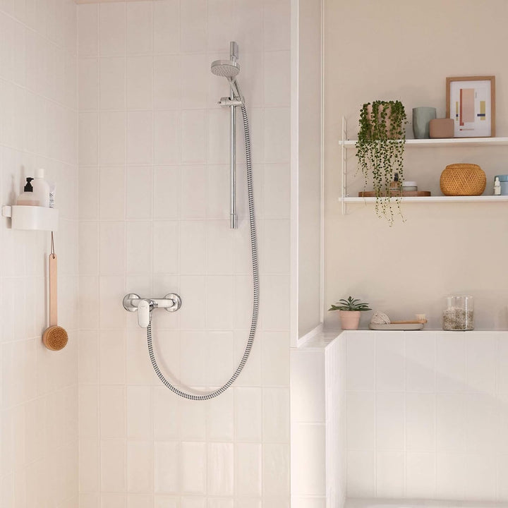 hansgrohe Duscharmatur Rebris S, Aufputz Brausebatterie für 1 Funktion, Chrom Chrom Dusche, Chrom Du