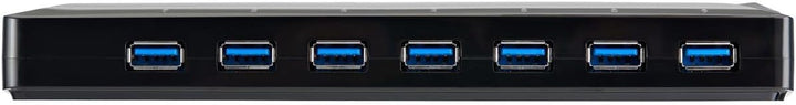 StarTech.com 7 Port USB 3.0 Hub plus dediziertem Ladeport, 2 x 2,4A Port, Desktop Hub und Schnelllad