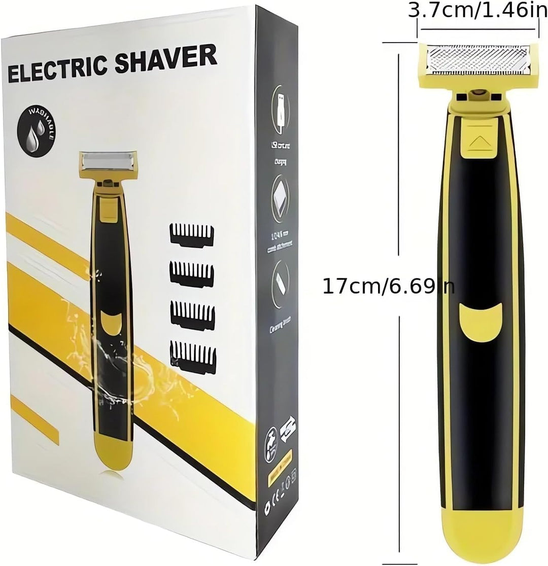 Nass- und Trockenrasierer für den ganzen Körper, Elektrischer Rotationsrasierer Rasierer für Männer,
