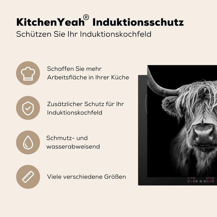 Herdabdeckplatte Einteilig Induktionsmatte Küche Abdeckung Ceranfeld Herd Abdeckplatte Vinyl Matte A
