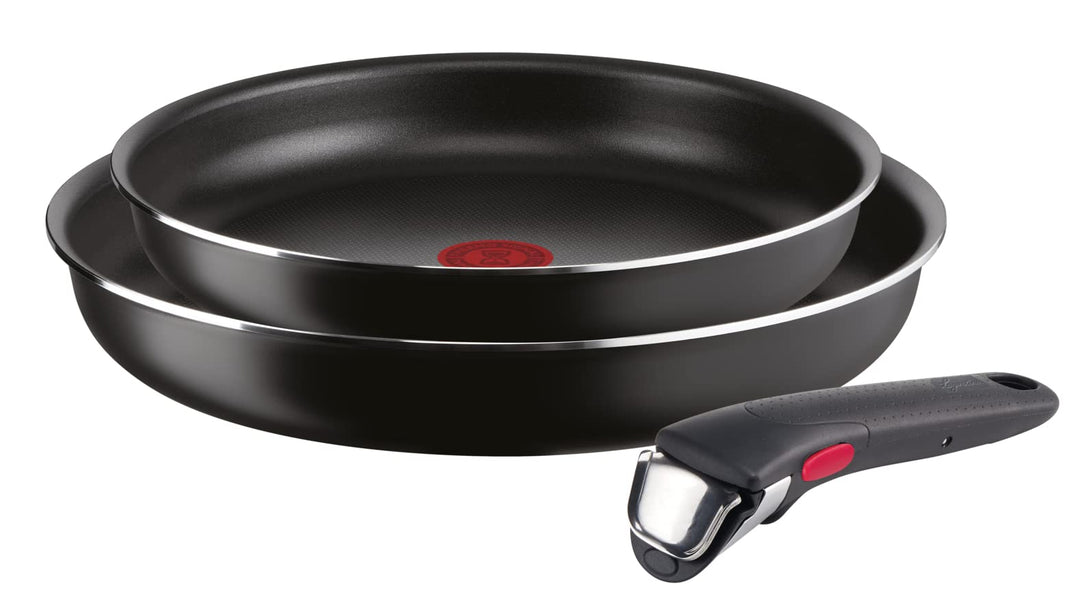 Lagostina Ingenio Essential Plus Antihaft-Töpfe und Pfannen-Set aus Aluminium für Gas und Backofen,