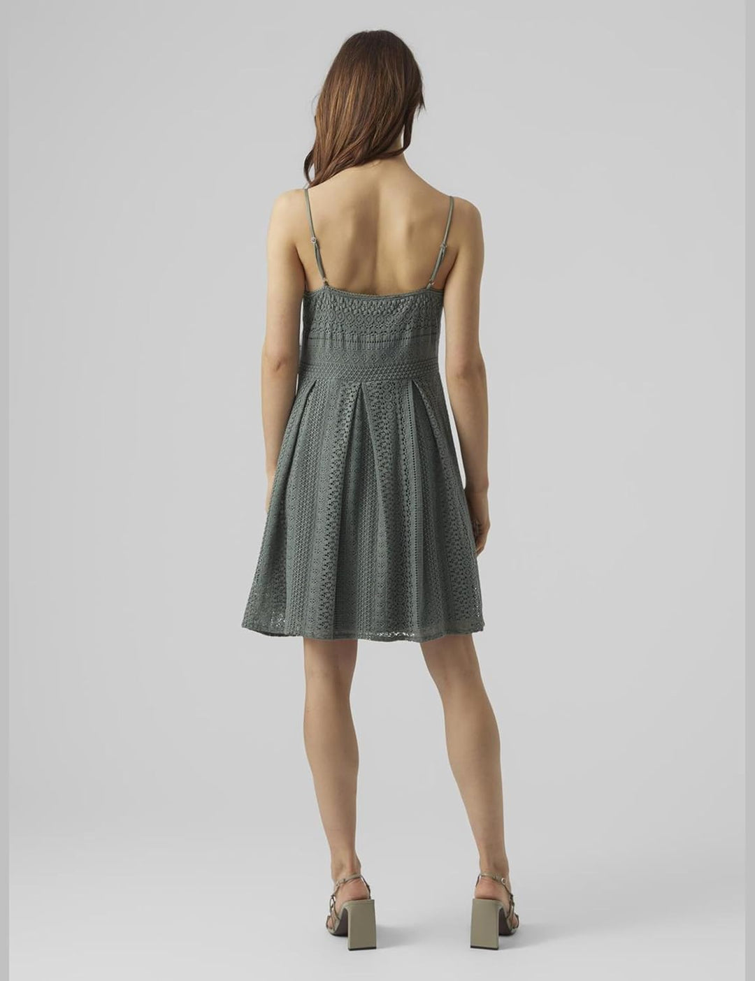 Vero Moda Female Plissiertes Kleid VMHONEY Kurzes Kleid XS Laurel Wreath, XS Laurel Wreath