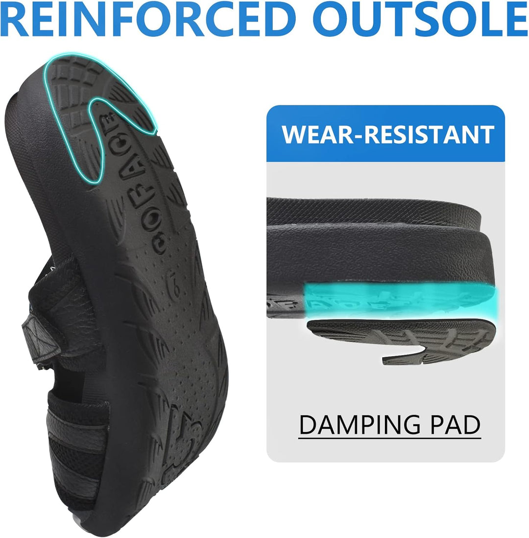 COFACE Herren Sport Recovery Sandalen Plantar Fasciitis weiche Polsterung leichtes Gewicht Bogen Unt