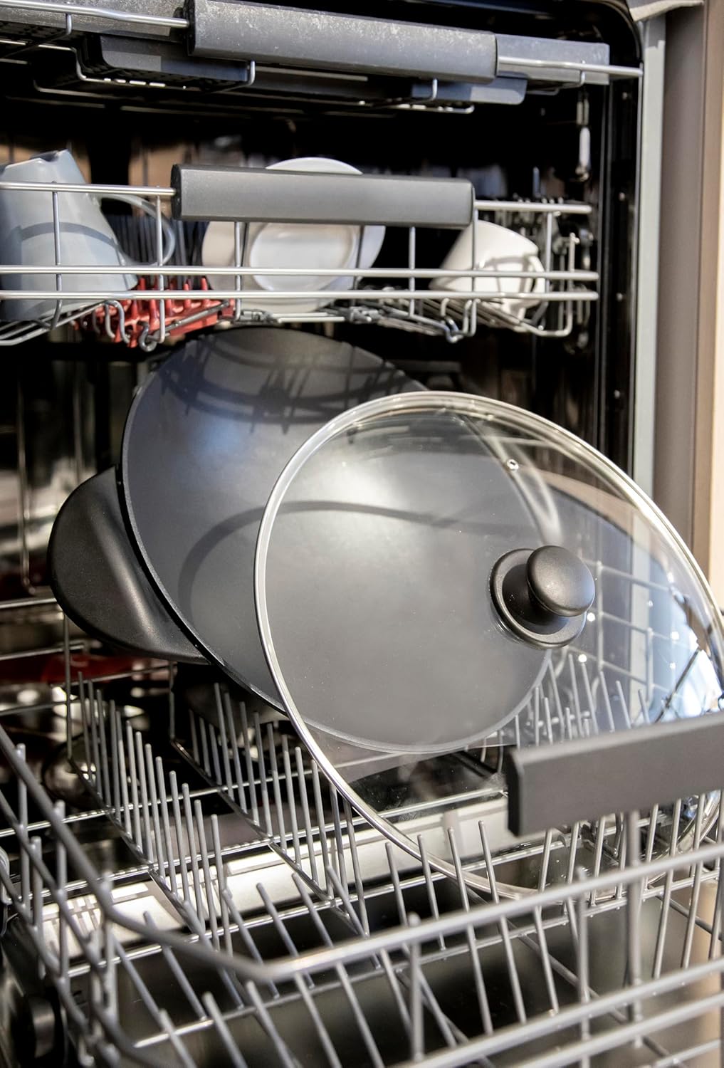 Domo DO-8708W DO8708W elektrischer Wok, Aluguss, 5 liters