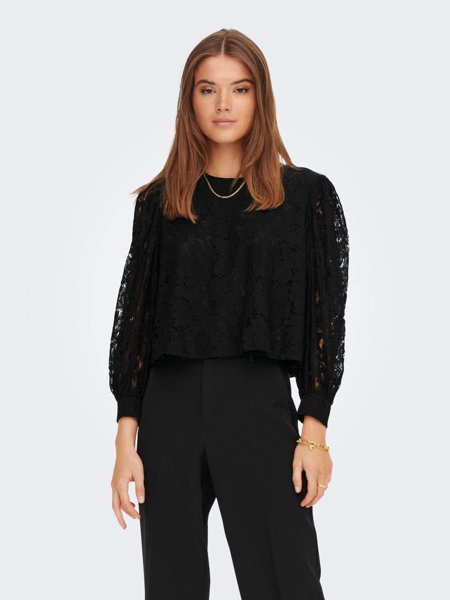 ONLY Damen Shirt S Schwarz, S Schwarz