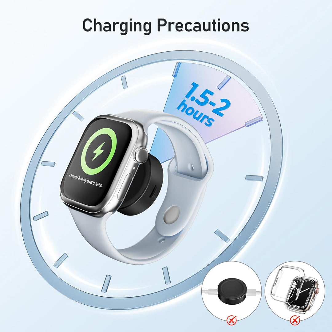 Elebase für Apple Watch Ultra 3 Ladegerät,Magnetisches Ladeadapter,Tragbarer Drahtloser iWatch Ladeg