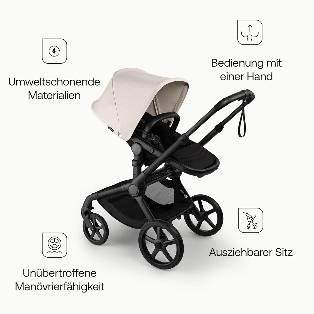 Bugaboo Fox 5 Renew, 2-in-1 Kinderwagen für jedes Gelände, mit Liegewanne und ausziehbarem Kleinkind