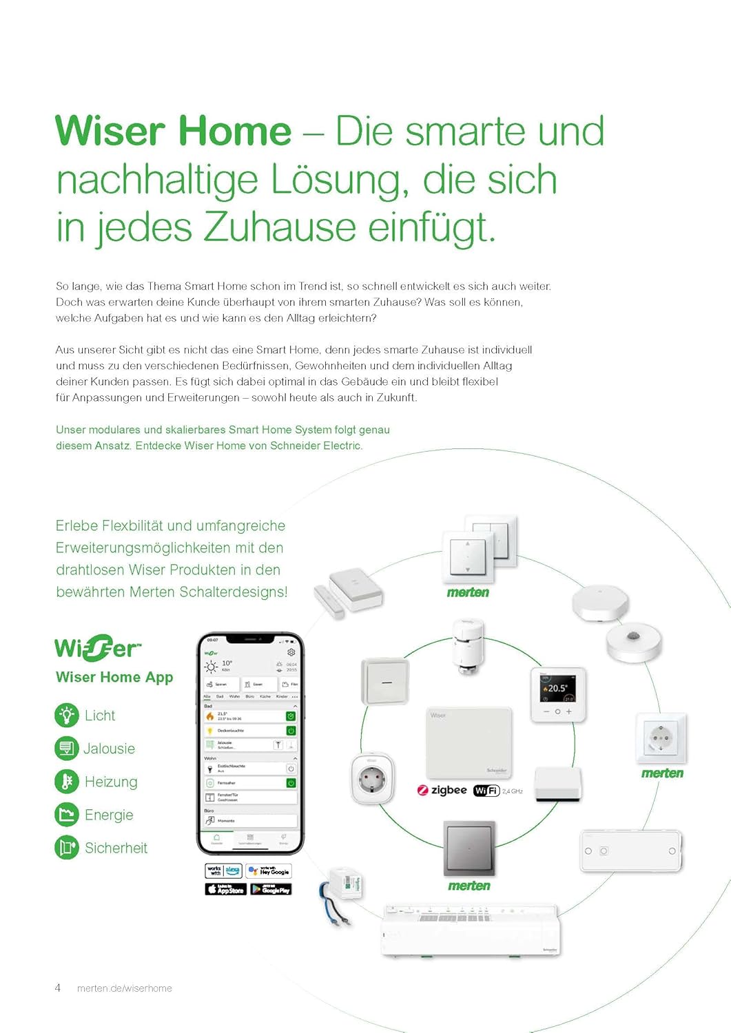 Schneider Electric CCT501801 Wiser Smart Home Hub Controller & CCTFR6400 Wiser Smart Home Raumthermo