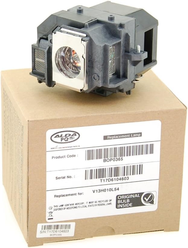 Alda PQ Professionell, Beamerlampe kompatibel mit EPSON EB-S7, EB-S72, EB-S8, EB-S82, EB-W7, EB-W8,