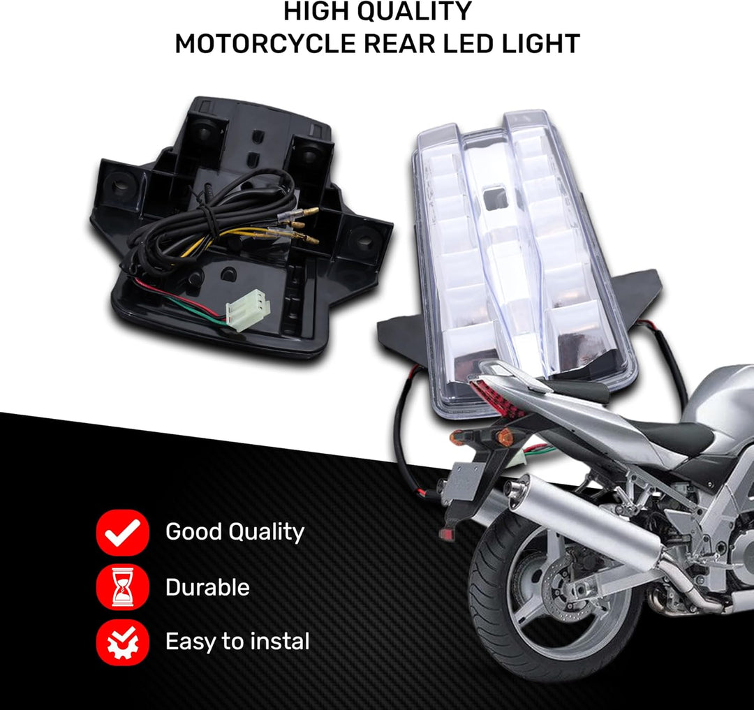 aVDB-moto LED Bremslicht/Rücklicht kompatibel mit SUZUKI SV 1000 N SV1000 2003-2007 Plug & Play mit