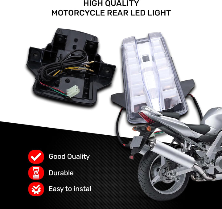 aVDB-moto LED Bremslicht/Rücklicht kompatibel mit SUZUKI SV 1000 N SV1000 2003-2007 Plug & Play mit