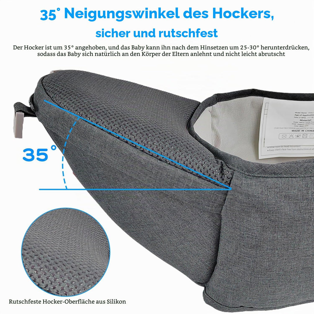 Babytrage Neugeborene ab Geburt für 3–36 Monate, Baumwolle Ergonomische Trage Baby mit Hüftsitz, Bab