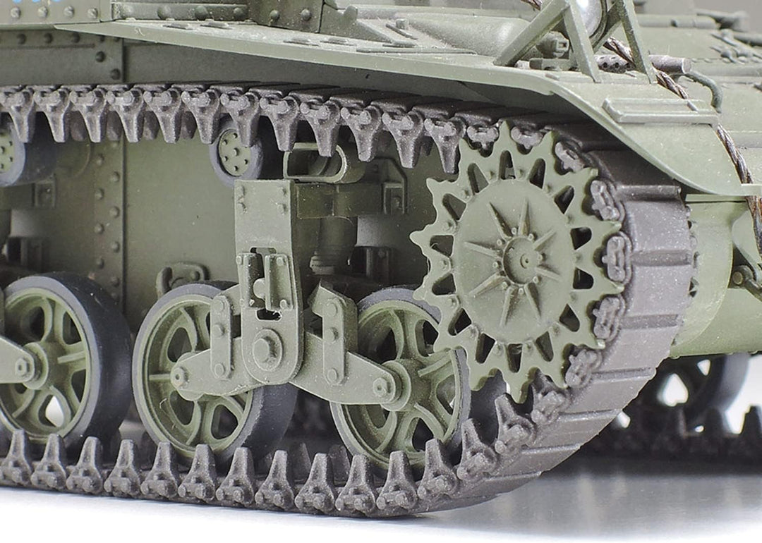 TAMIYA 35360 - 1:35 US M3 Stuart Späte Produktion, Modellbau, Plastik Bausatz, Hobby, Basteln, Klebe