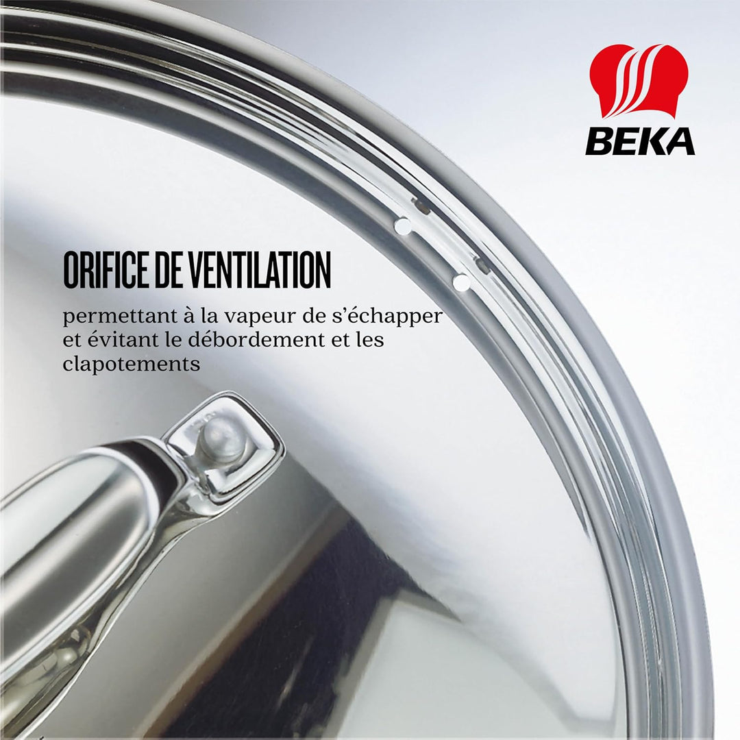 Beka 12069240 Edelstahldeckel 24 cm, Chef
