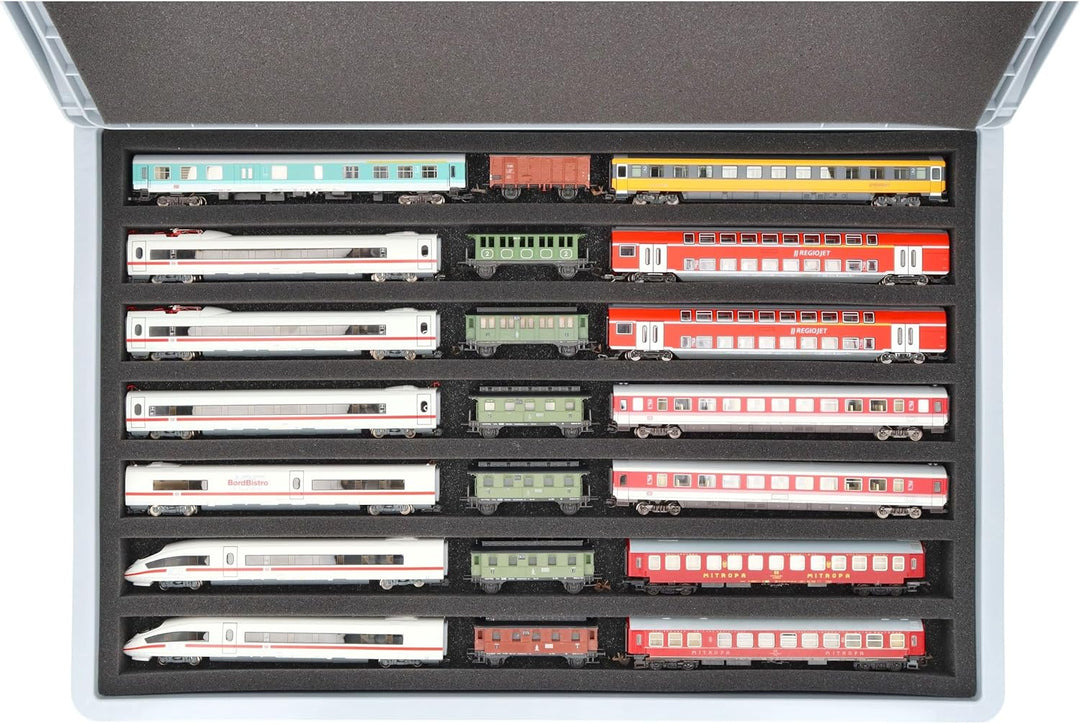 Feldherr Eurobehälter für Modelleisenbahn - 7 Stege für Spur TT liegend