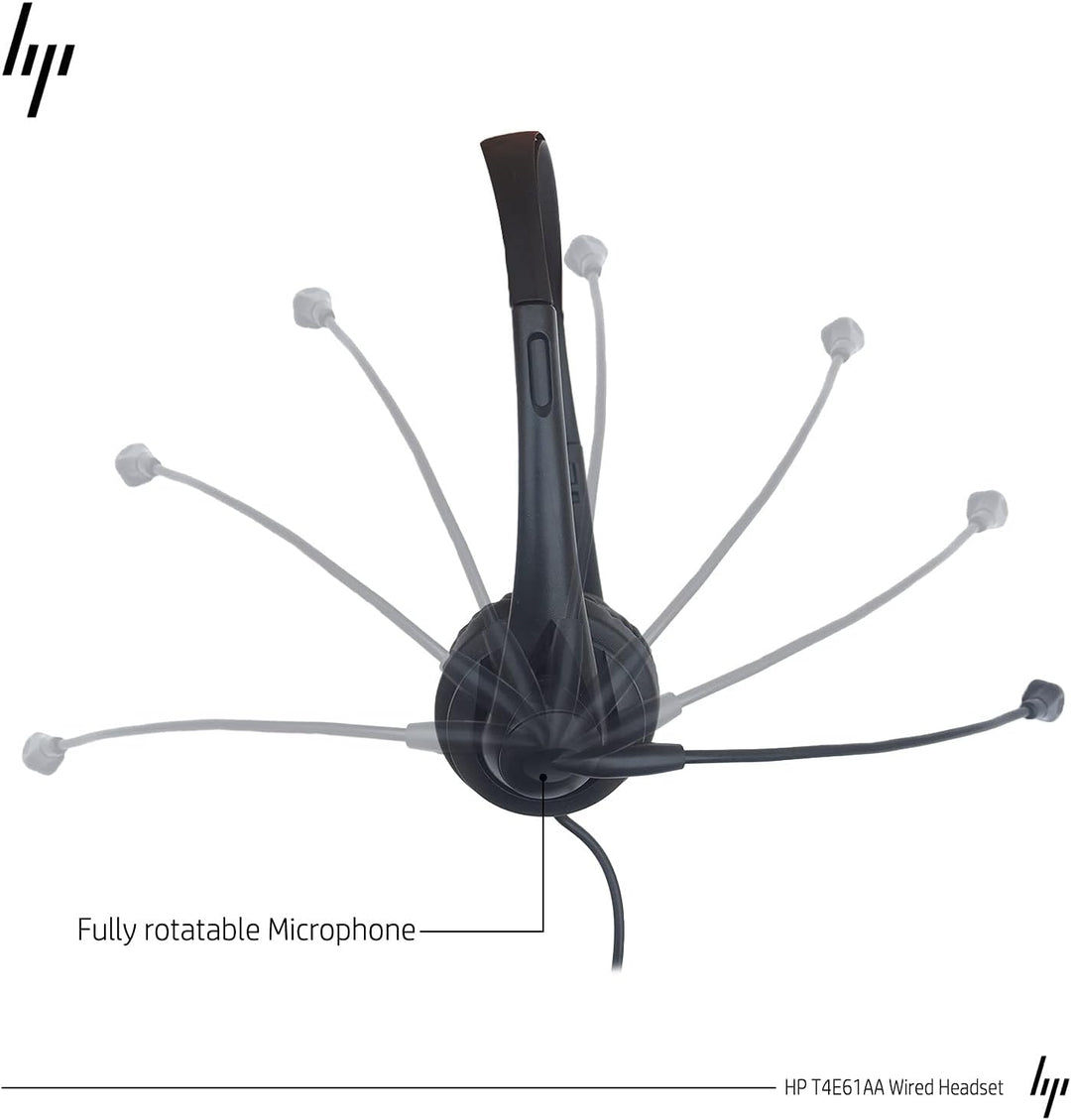 HP T1A66AA Stereo 3.5mm Headset, schwarz 3.5mm Stereo Connector, 3.5mm Stereo Connector