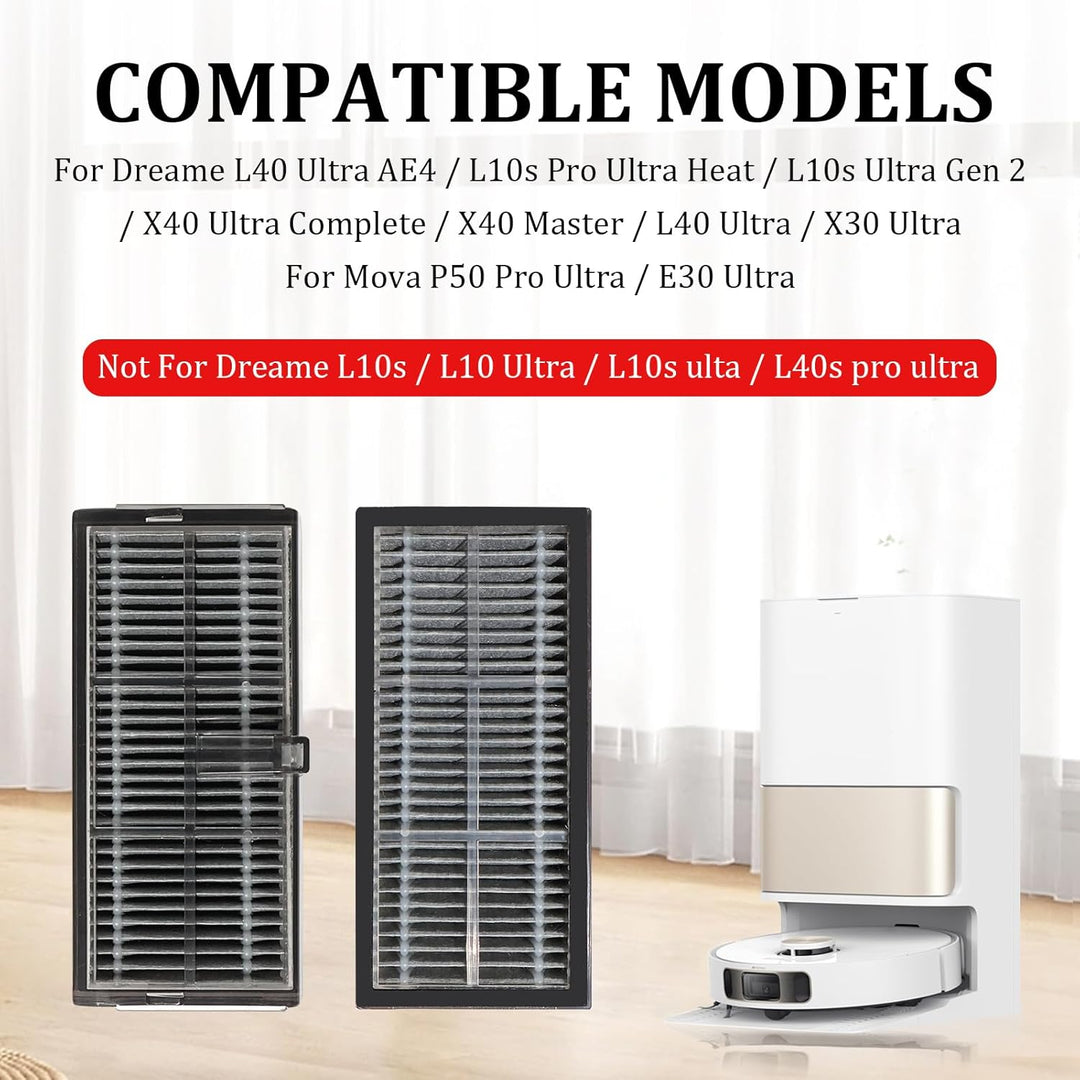 HEPA Filter Zubehör für Dreame L40s Ultra CE, L40 Ultra AE4, L10s Pro Ultra Heat, L10s Ultra Gen 2,