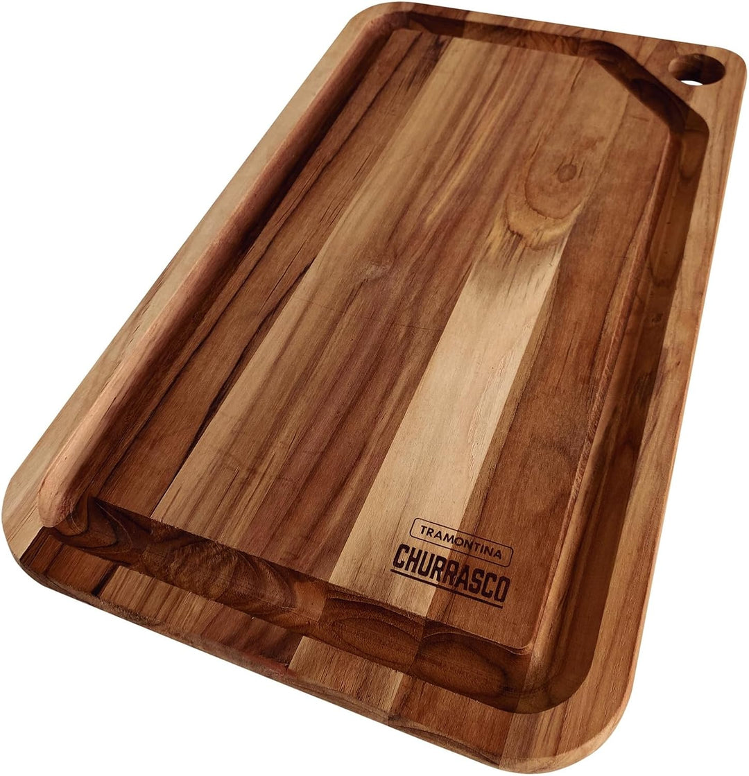 Tramontina Schneidebrett aus Teakholz, 49 x 28 cm, 13333/352, Braun, 49