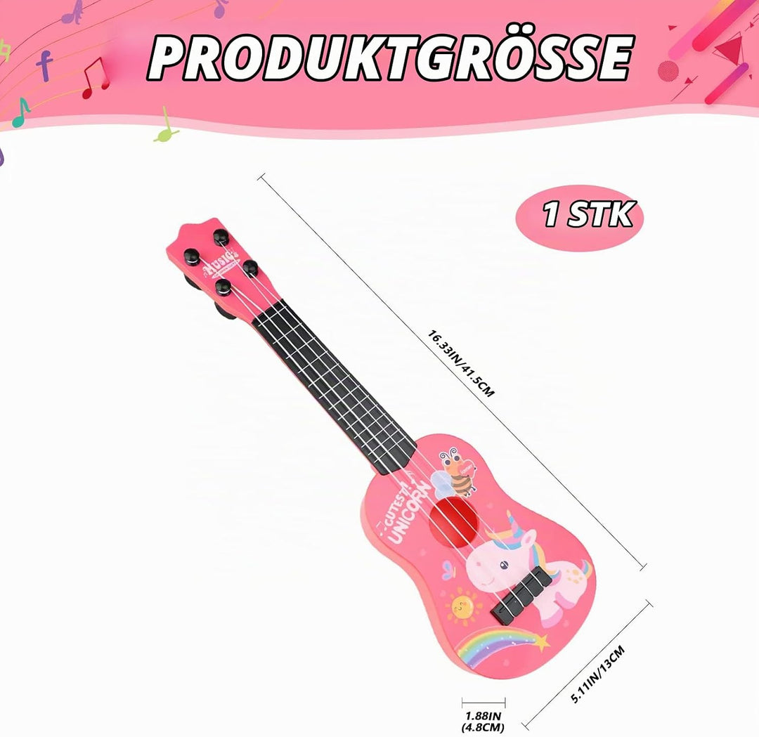 42 cm Gitarre für Kinder, Kindergitarre Gitarre Musikspielzeug Ukulele Instrument Musik-Ukulele-Gita