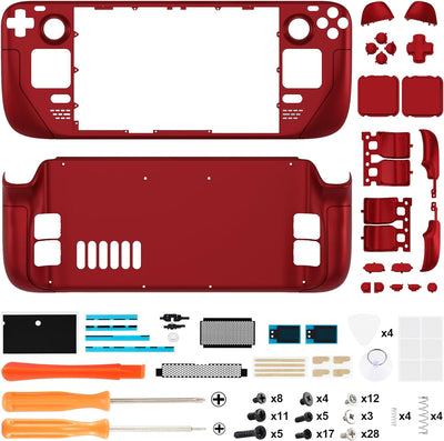 eXtremeRate Ersatz Full Case & Tasten Set für Steam Deck, DIY-Gehäuse Fronthülle/Rückplatte/Trigger
