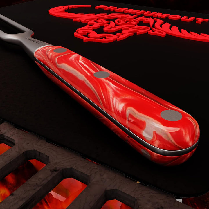 Giesser seit 1776 - Made in Germany - Tranchiergabel 21 cm Red Diamond, PremiumCut Fork No 1, Fleisc