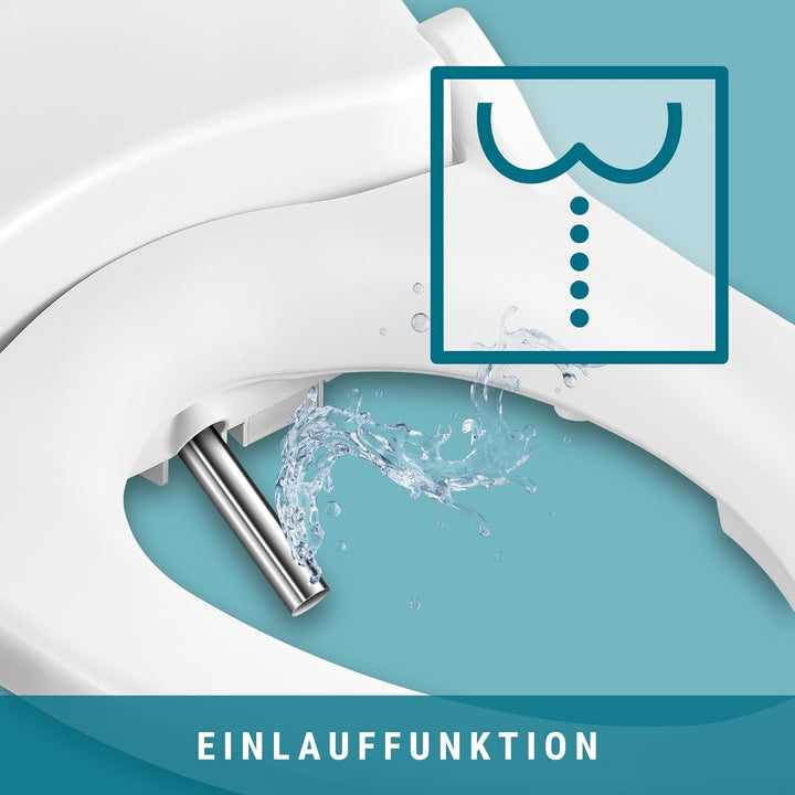 MEWATEC Dusch WC Sitz D700 2.0 mit Anschluss-Set | Bidet Toilettensitz | Dusch WC | Bidet | Podusche