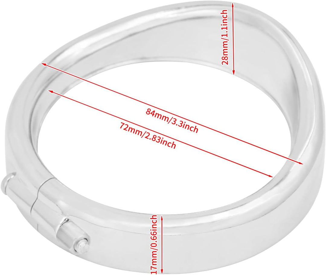 HDBUBALUS Chrom-Visier-Abdeckung für Blinker, passend für Harley Touring Electra Glide Road King Sof