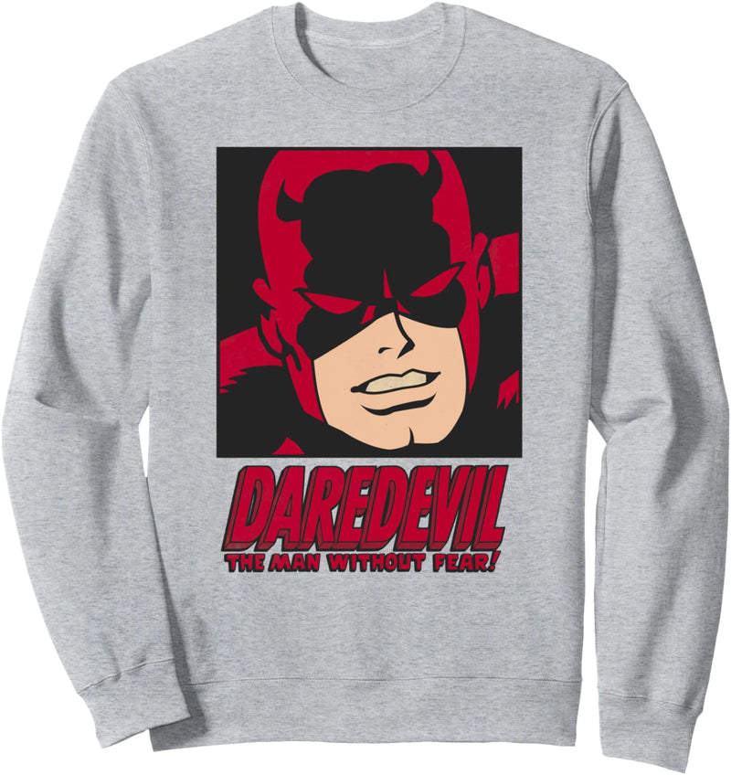 Marvel Daredevil The Man Without Fear Comic Face Sweatshirt