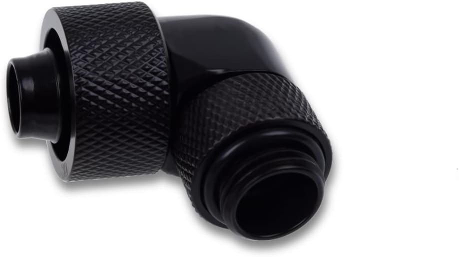 Alphacool 17613 Eiszapfen 16/10mm Anschraubtülle 90° drehbar G1/4-4pcs Set Deep Black Anschluss