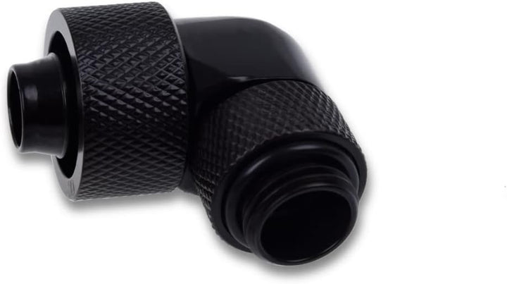 Alphacool 17613 Eiszapfen 16/10mm Anschraubtülle 90° drehbar G1/4-4pcs Set Deep Black Anschluss
