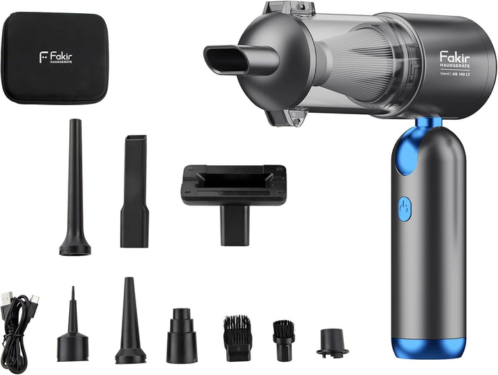 Fakir Trend AS 150 LT – 4in1 Akku Handstaubsauger Kabellos, 120 W BLDC-Motor, 17 kPa Saugleistung, E