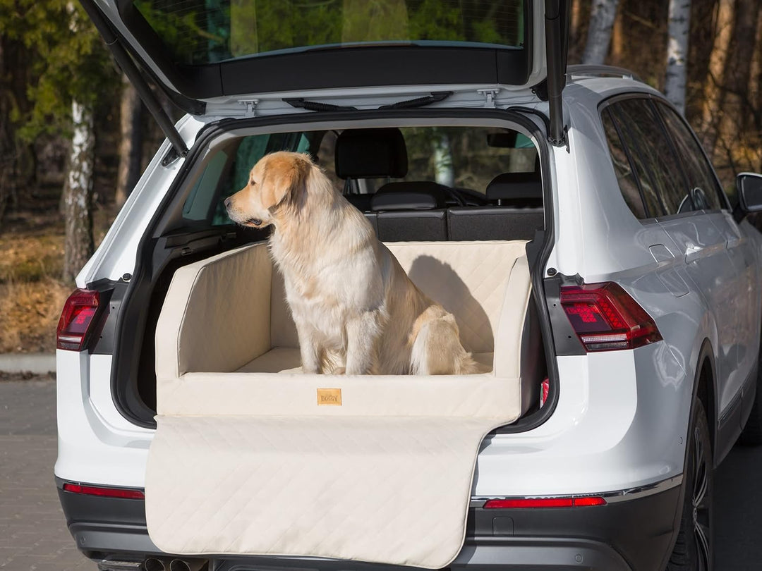 DOGGY Hundeautositz, Hundebox, Hundebett, Transportboxen, Rückbank, Hundedecke, Kofferraum, für gros