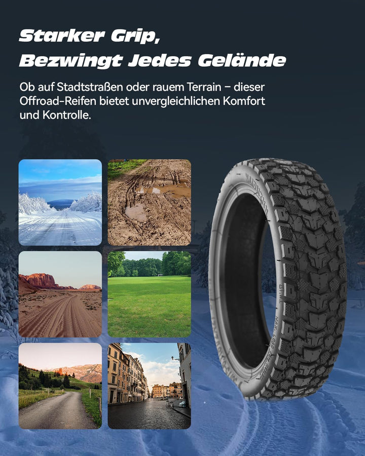 Satgoo 8,5 Zoll E Scooter Reifen 8 1/2 x 2 für Xiaomi Scooter, Super Grip Offroad Reifen und Verdick